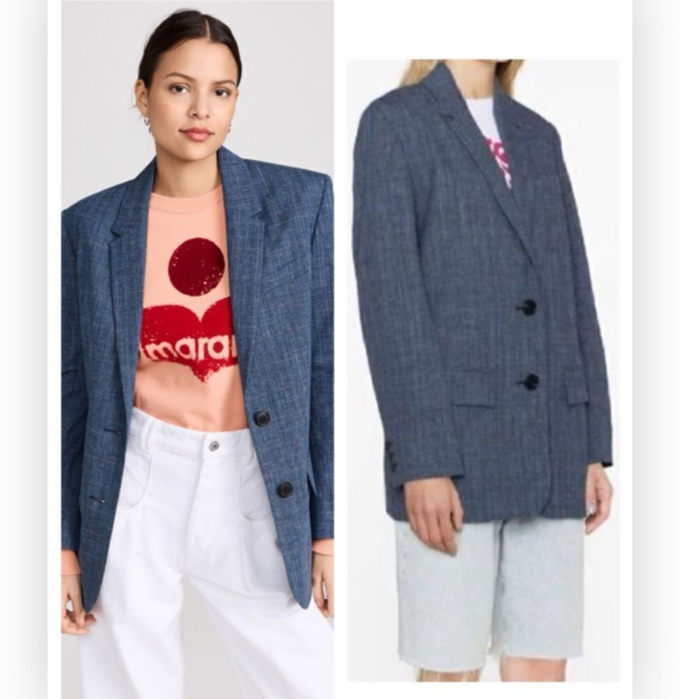 ISABEL MARANT ÉTOILE single breasted blazer M/38 $957